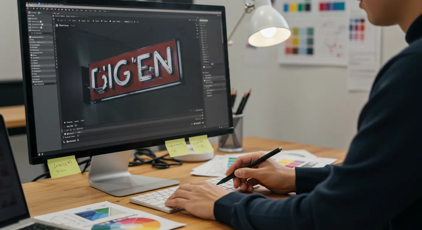 デザイン制作の様子